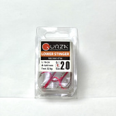 Стингеры Gurza-LOWER STINGER RIG DUO ST-36 №2/0 Ruv (1шт/уп) l 16 cm Ø 0,63 mm test 32 kg