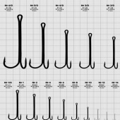 Крючки Gurza-Double Hook X-Long Shank № .1/0 BN (25шт/уп)