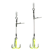 Стингеры Gurza-LEADER STINGER RIG ST-36 № 1/0 CHuv (2шт/уп) (L=9 и 12 сm)
